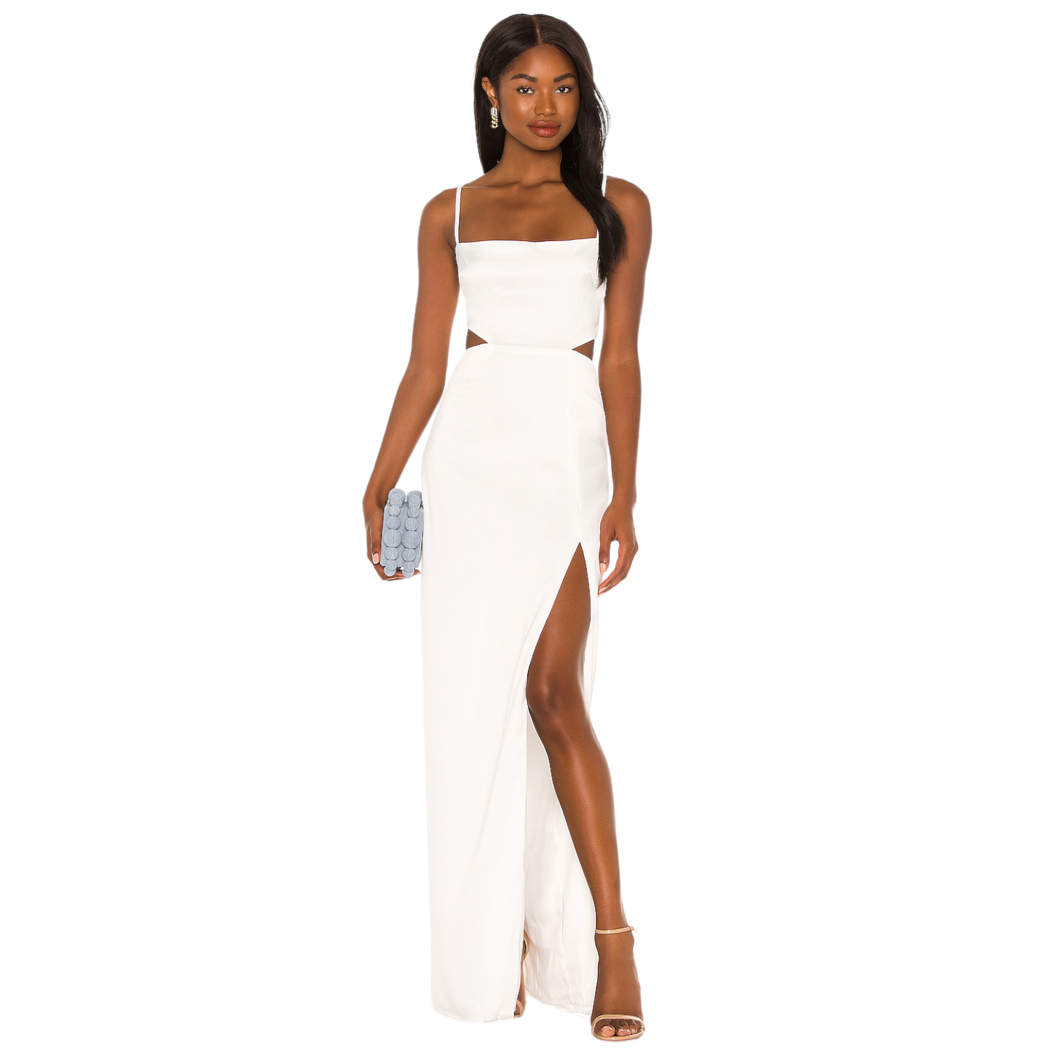 Blue Tortuga Ink Nookie Stella Cut Out Gown in Ivory