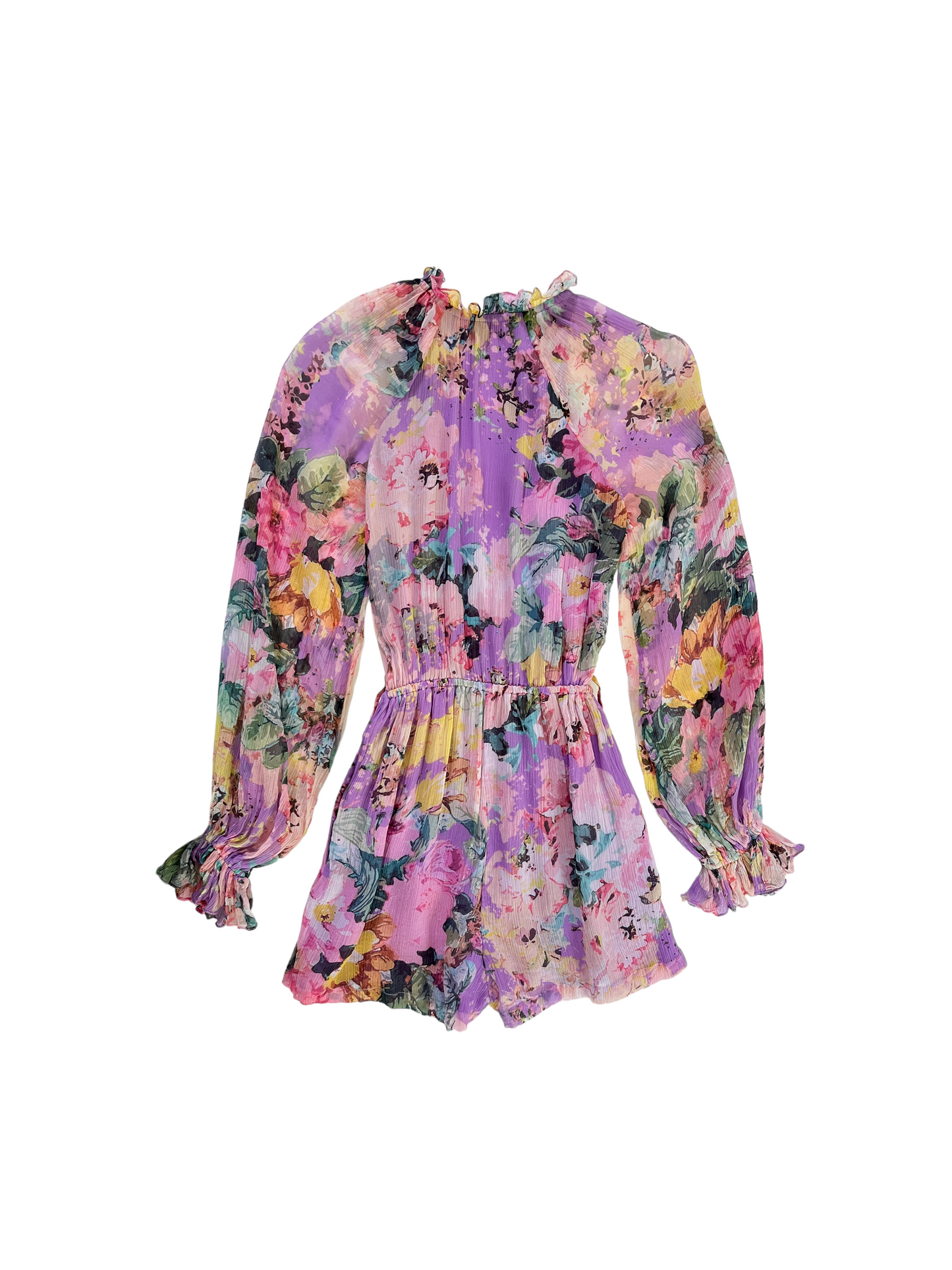 HEMANT AND NANDITA X REVOLVE Teien Romper in Purple Floral