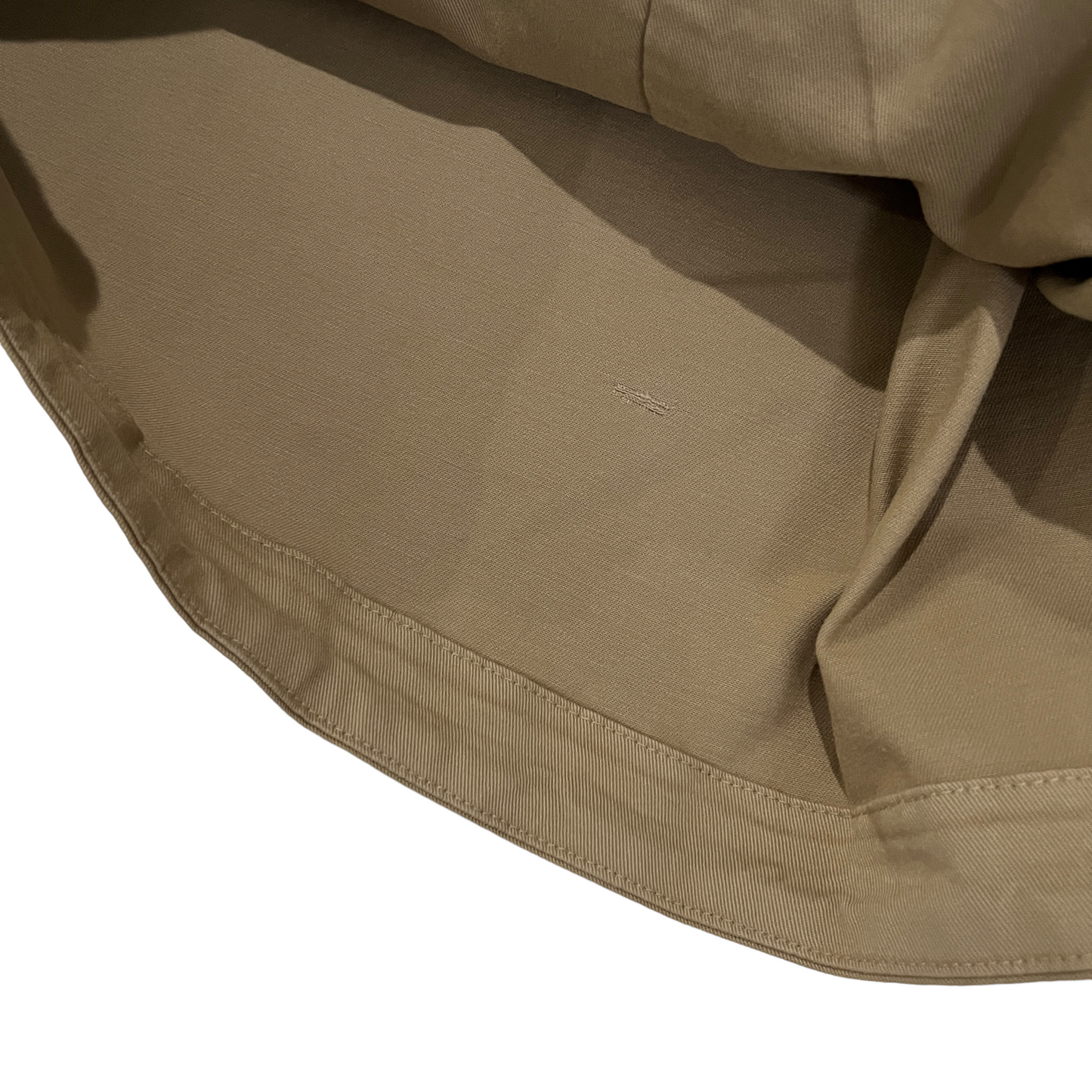 NOUR HAMMOUR Hatti Cropped Canvas Trench Jacket in Khaki