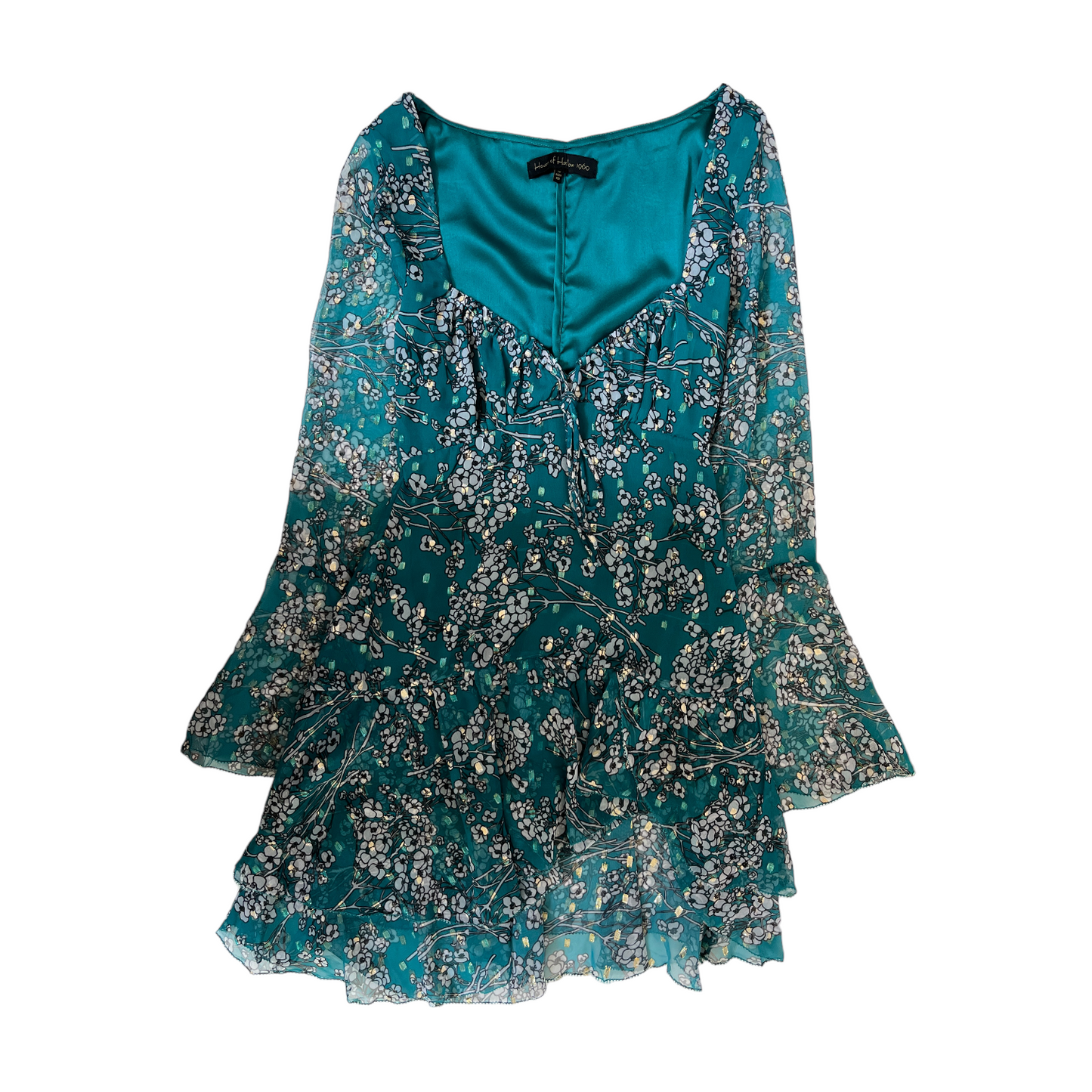 House of Harlow 1960 x REVOLVE Vaida Mini Dress in Teal Floral Multi