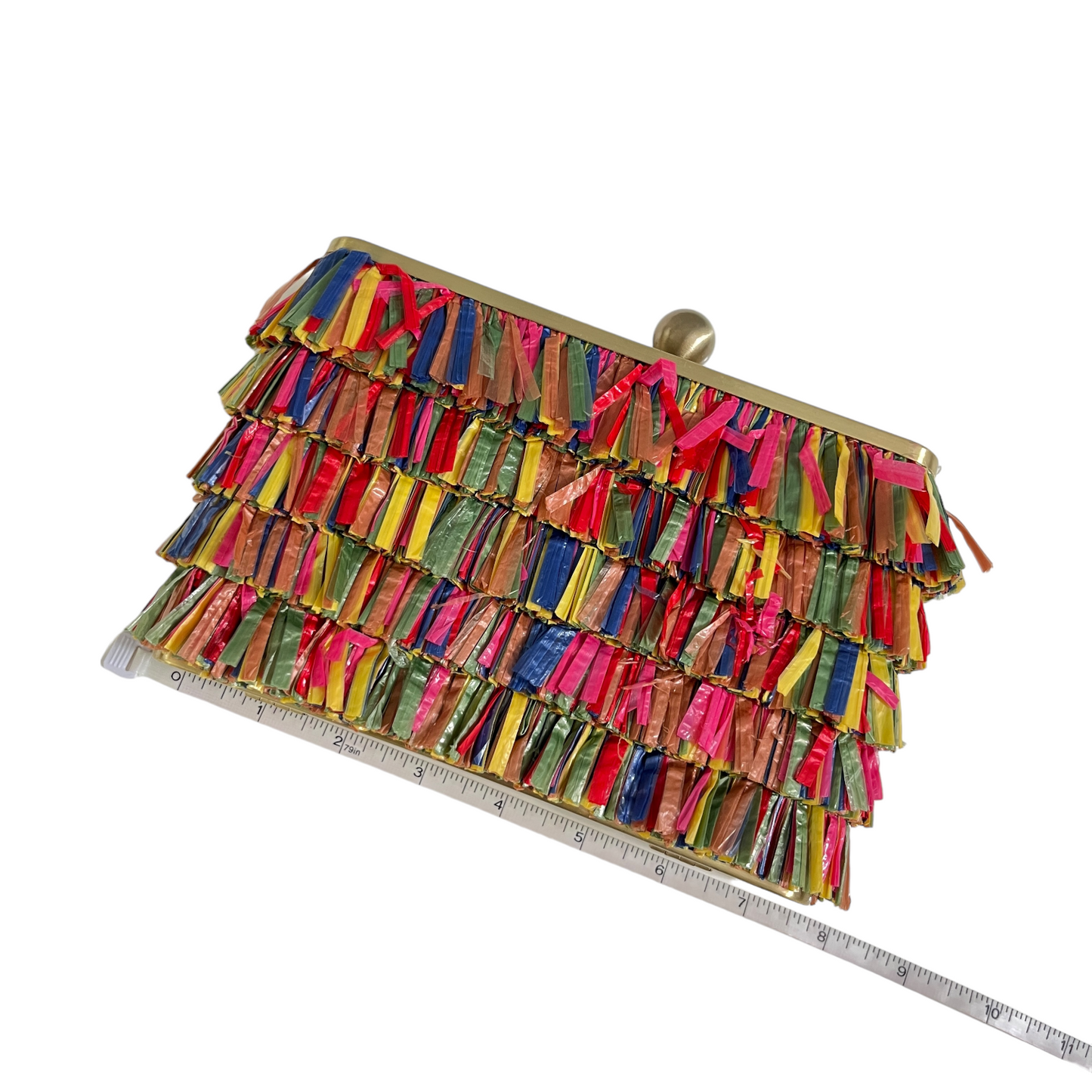 olga berg Carlita Carnivale Clutch in Multi