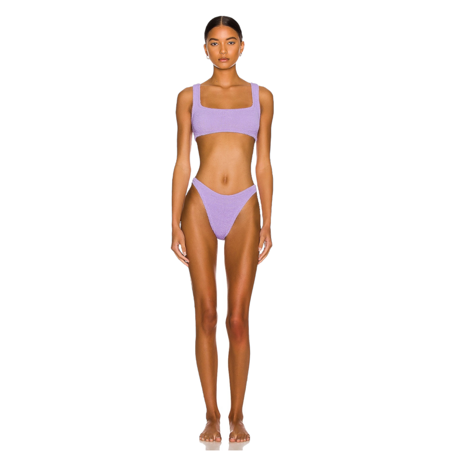 Hunza G Xandra Bikini Top in Lilac