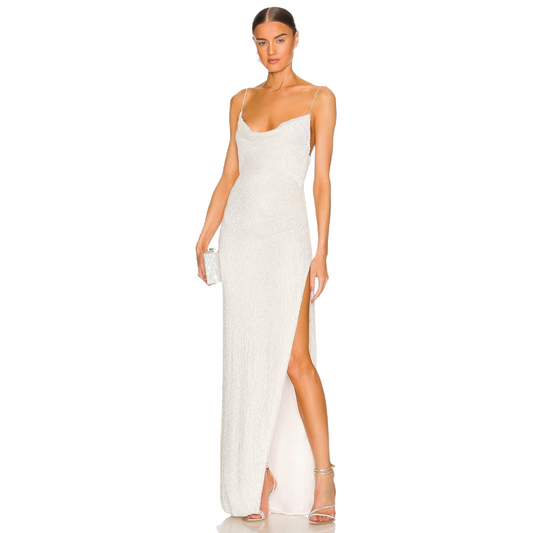 retrofete Katya Dress in Moonglow White