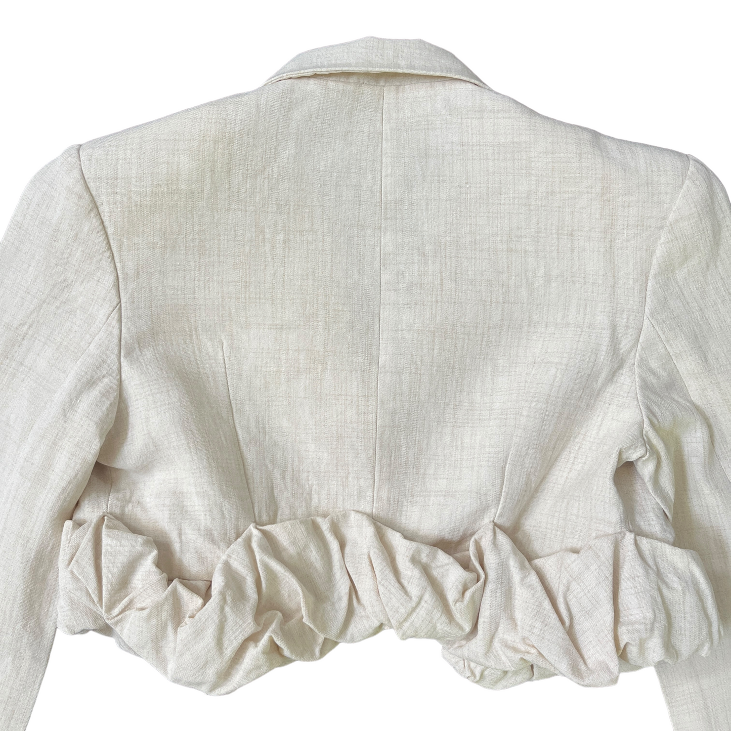 JACQUEMUS La Veste Croissant Top in Off White