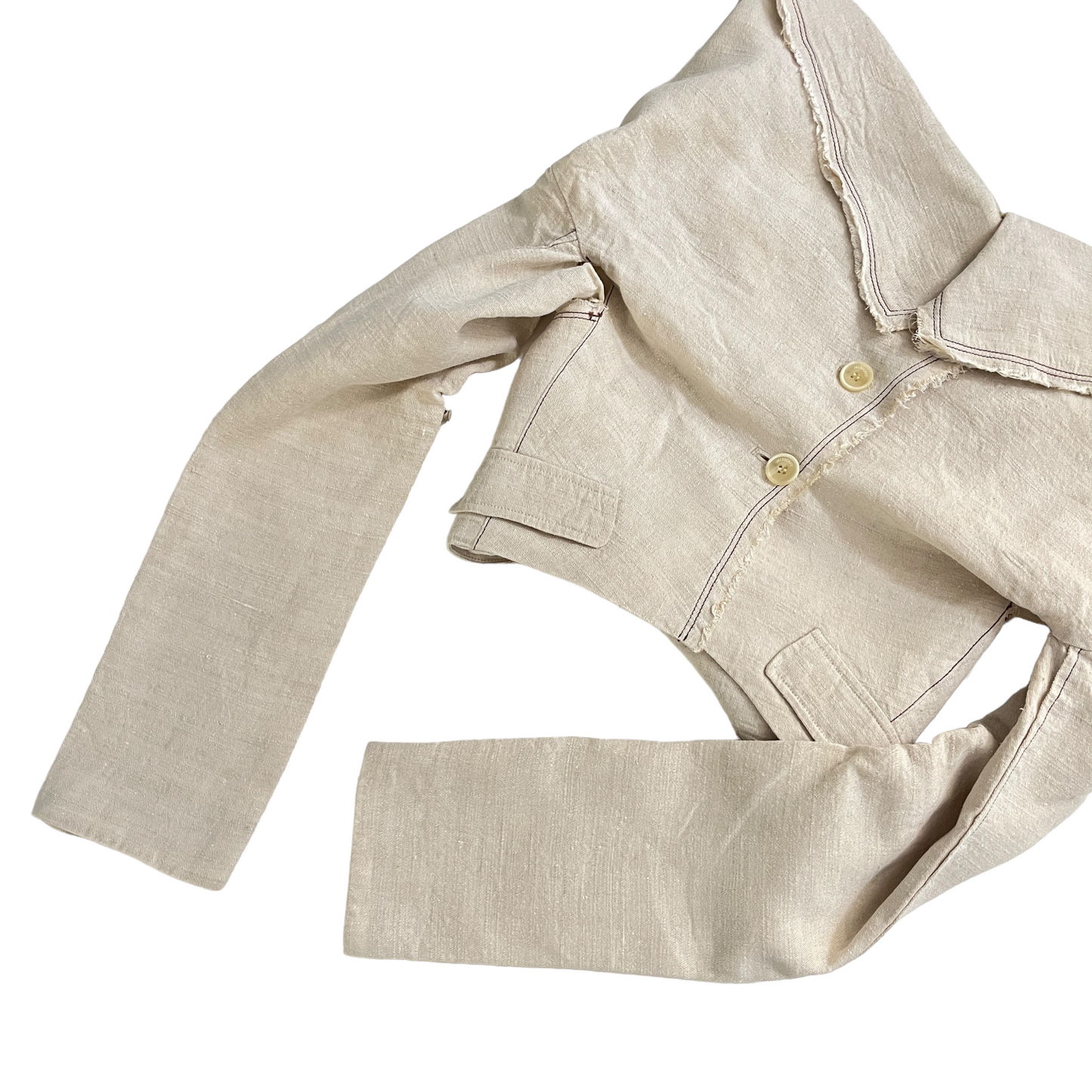 JACQUEMUS La Veste Camargue in Light Beige