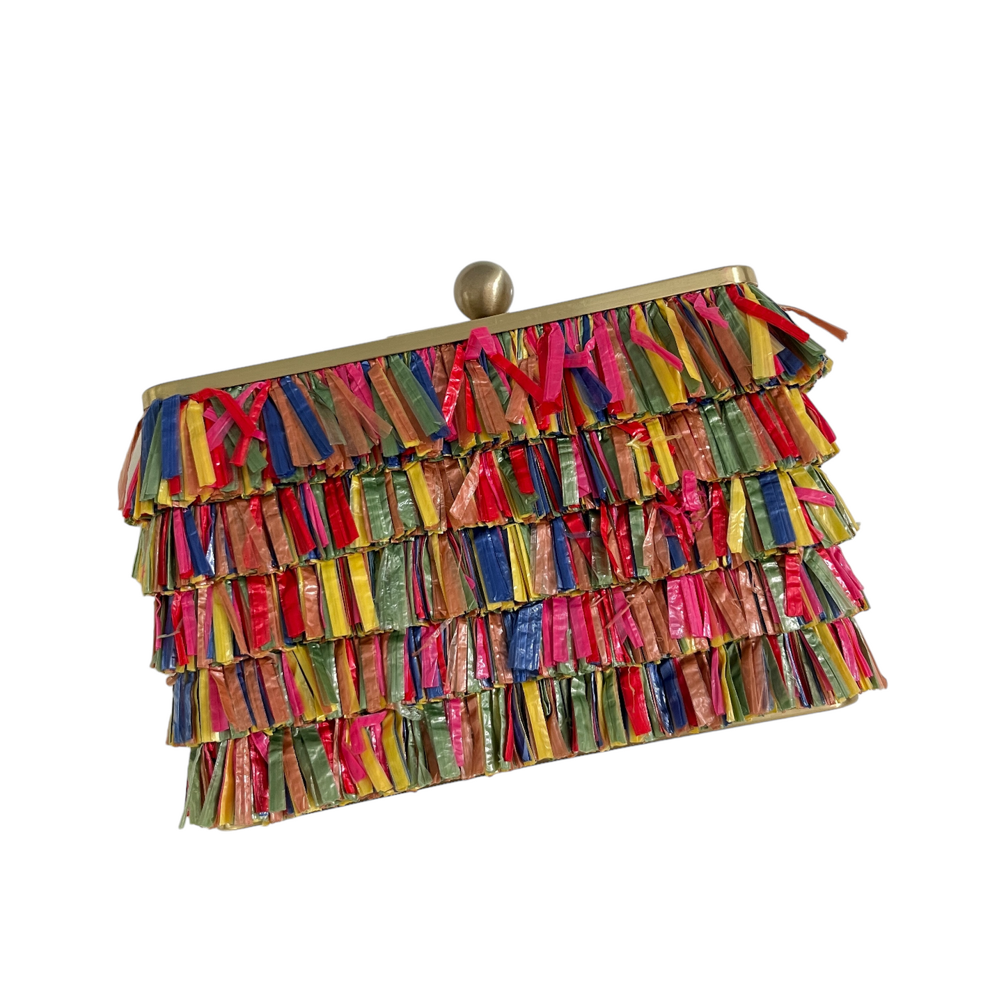 olga berg Carlita Carnivale Clutch in Multi