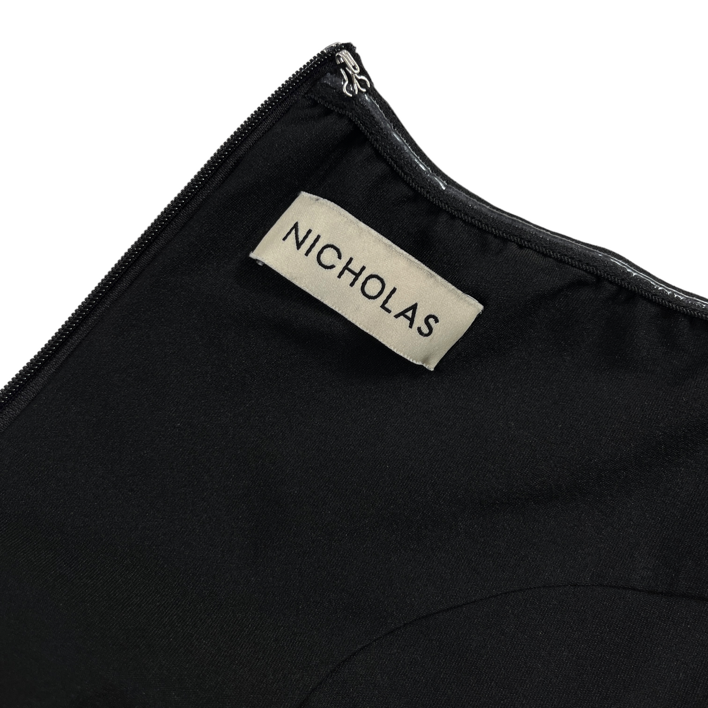 NICHOLAS Tena Deep V Sweetheart Gown in Black