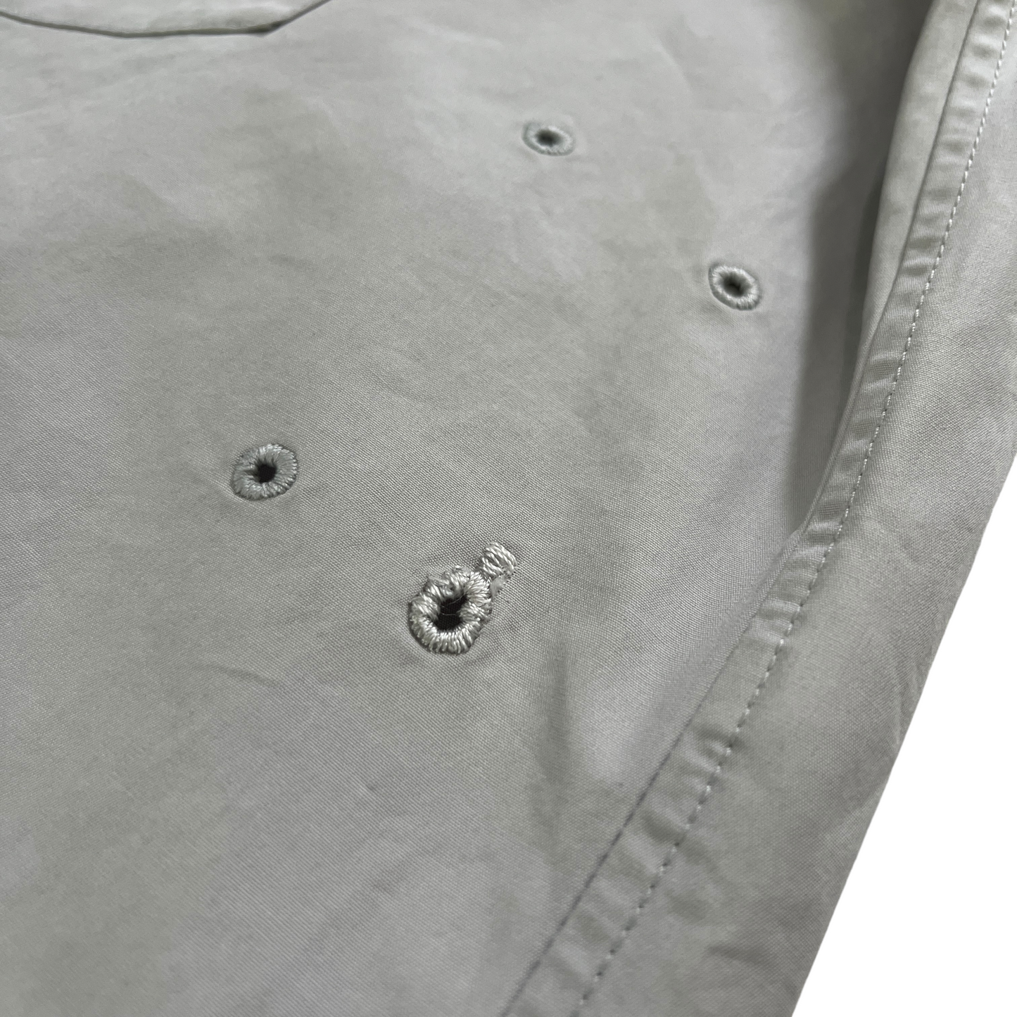 Balenciaga Fitted Wrap Shirt in Light Grey