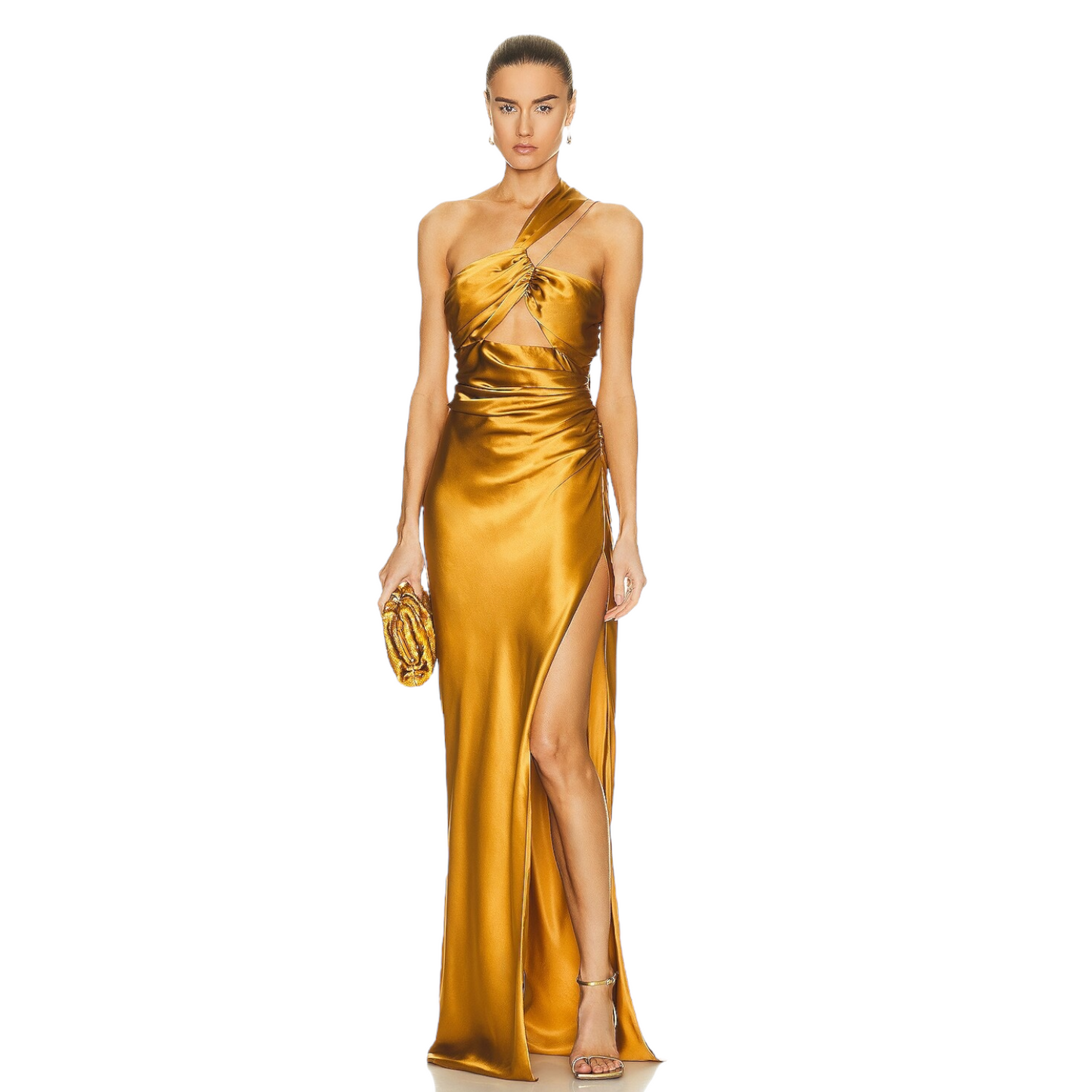 The Sei Asymmetrical Bandeau Gown in Topaz