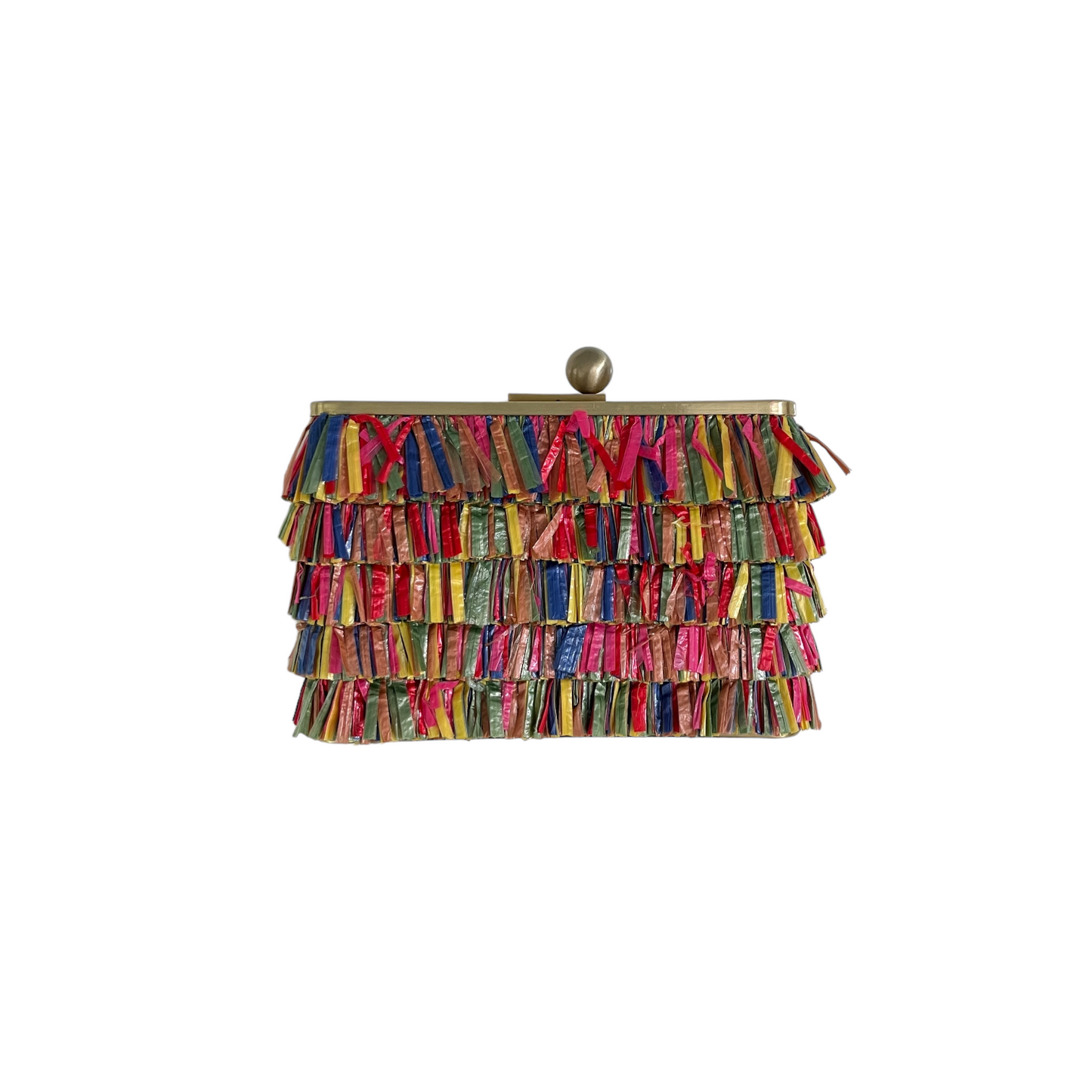 olga berg Carlita Carnivale Clutch in Multi