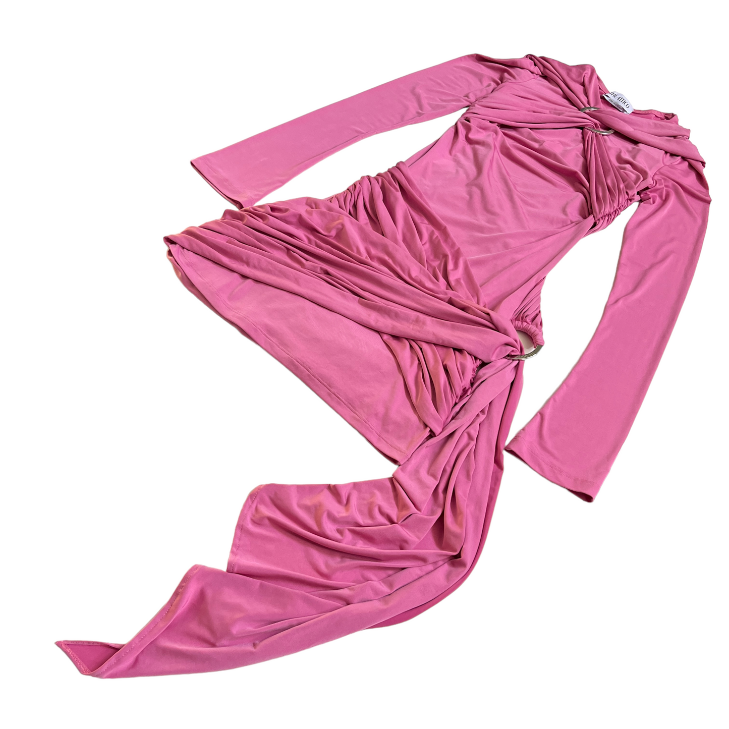 THE ATTICO Fran Mini Dress in Shocking Pink