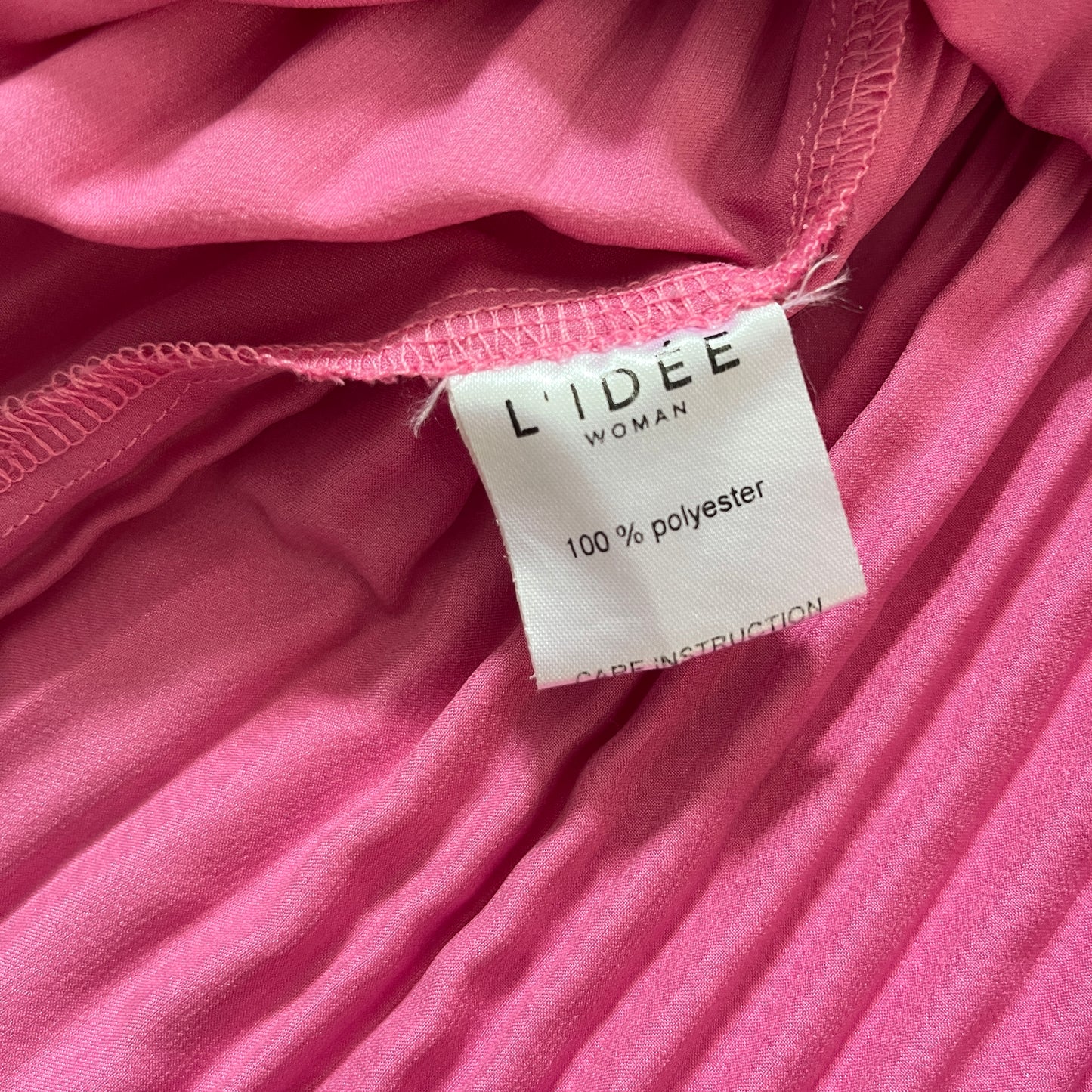 L'IDEE Soire Klum Midi Dress in Hot Pink