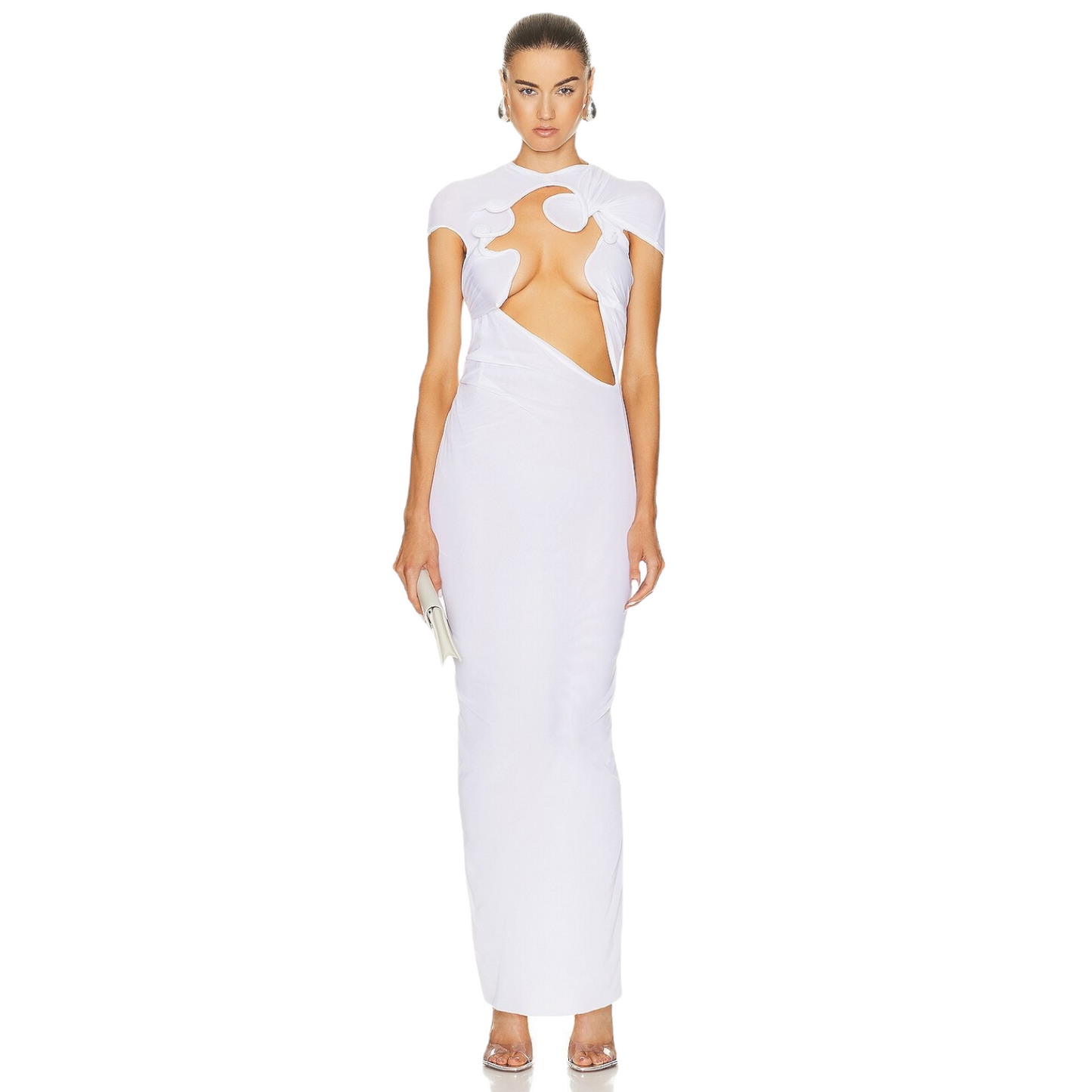 Christopher Esber Venusa Tee Dress in White