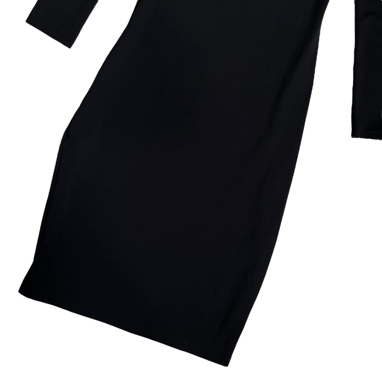 Susana Monaco Angle Cut Out Long Sleeve Dress in Black