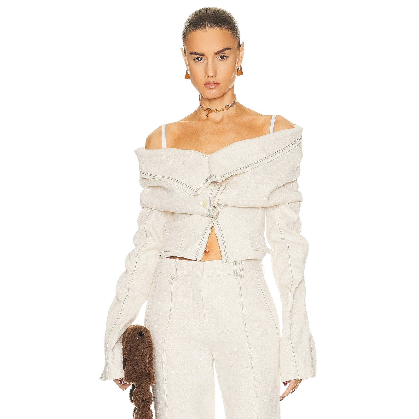 JACQUEMUS La Veste Camargue in Light Beige