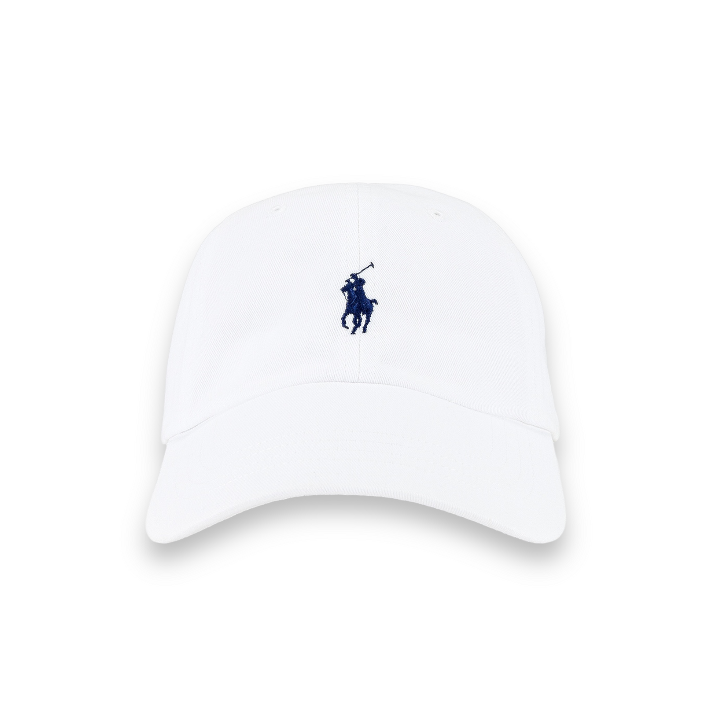 Polo Ralph Lauren Chino Cap in White & Marlin Blue