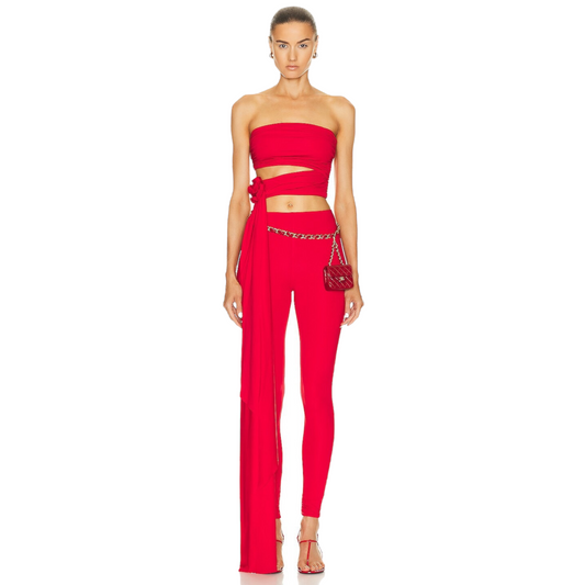 Maygel Coronel Corozo Top in Red