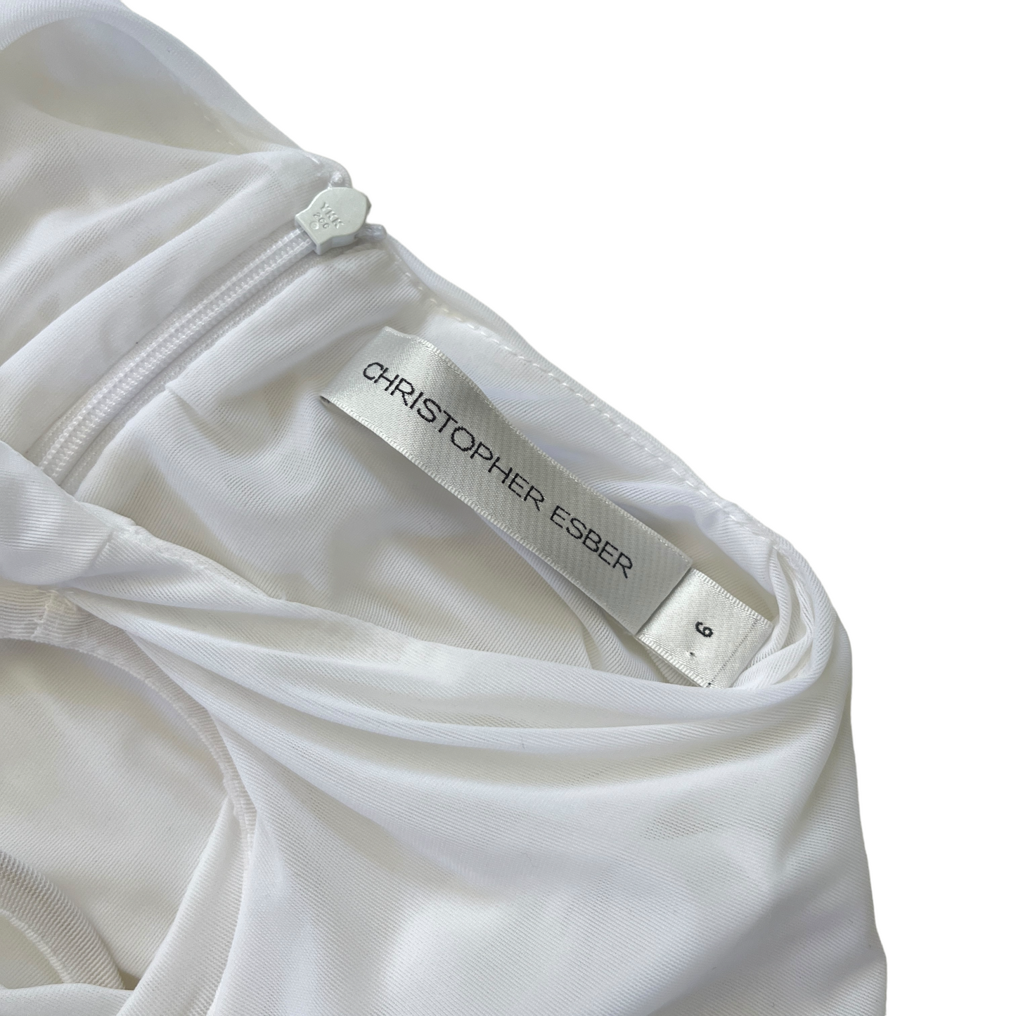 Christopher Esber Venusa Tee Dress in White