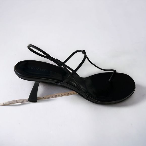 KHAITE Linden Sandals in Black