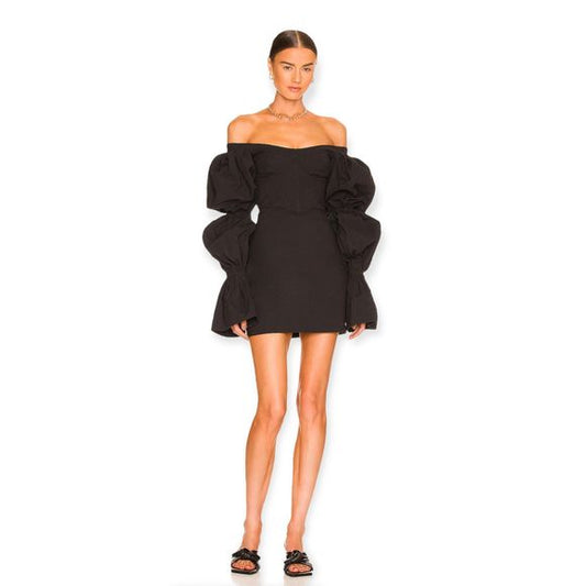 Natalie Rolt Kenzy Mini Dress in Black
