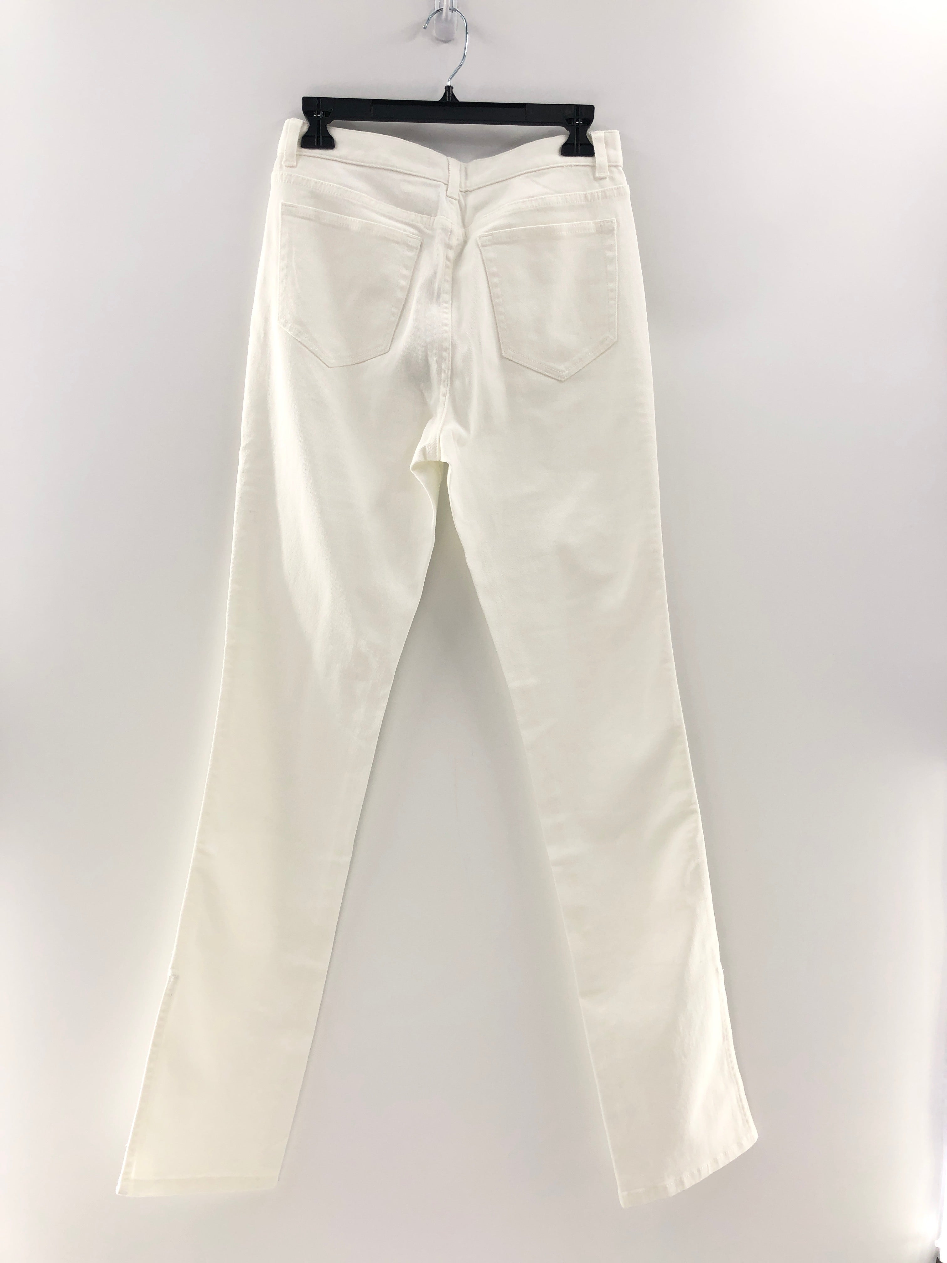 Something Navy Nina Denim Pants with outlet Slit in White 6