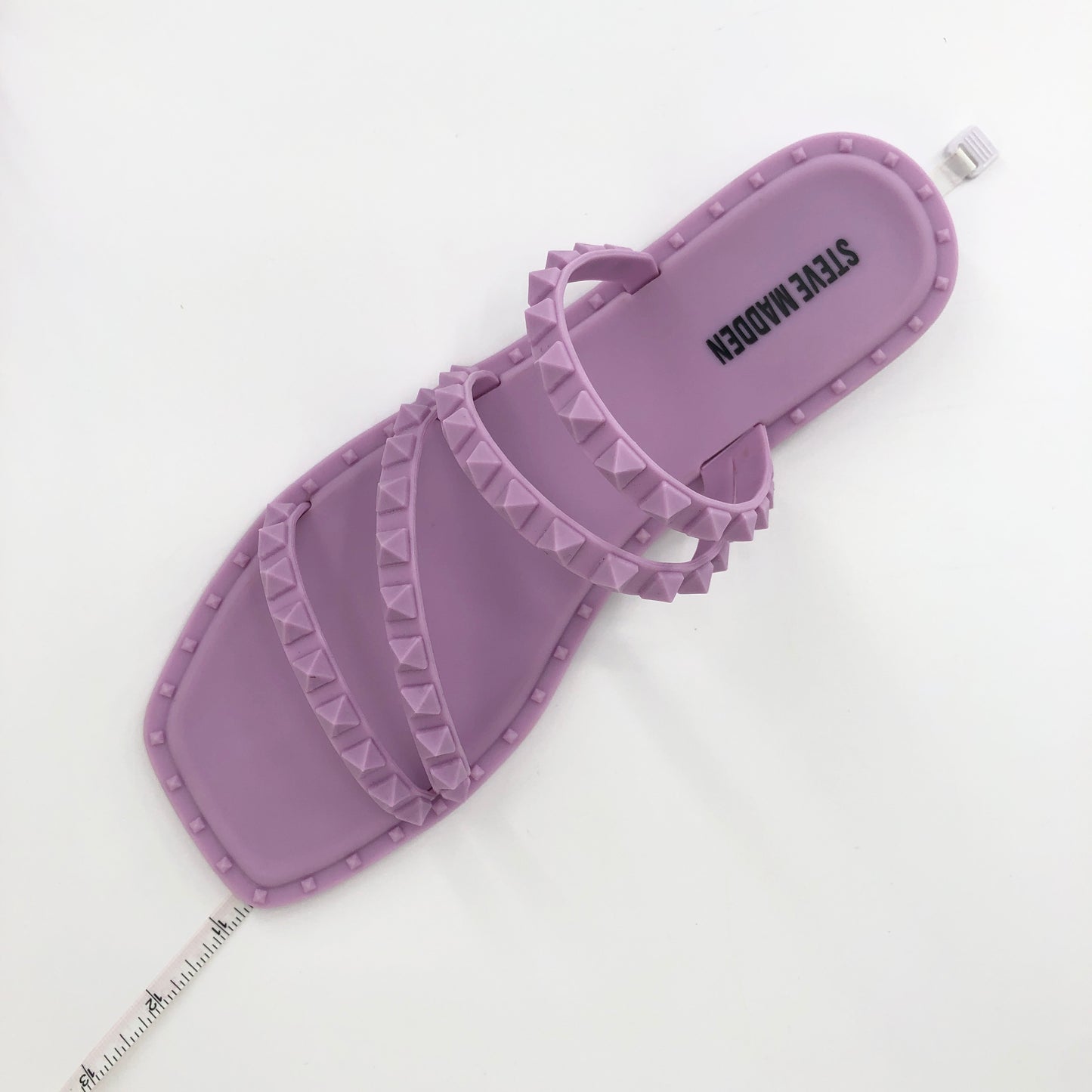 Steven Madden Skyler-J Studded Jelly Slide Sandals Lilac 8