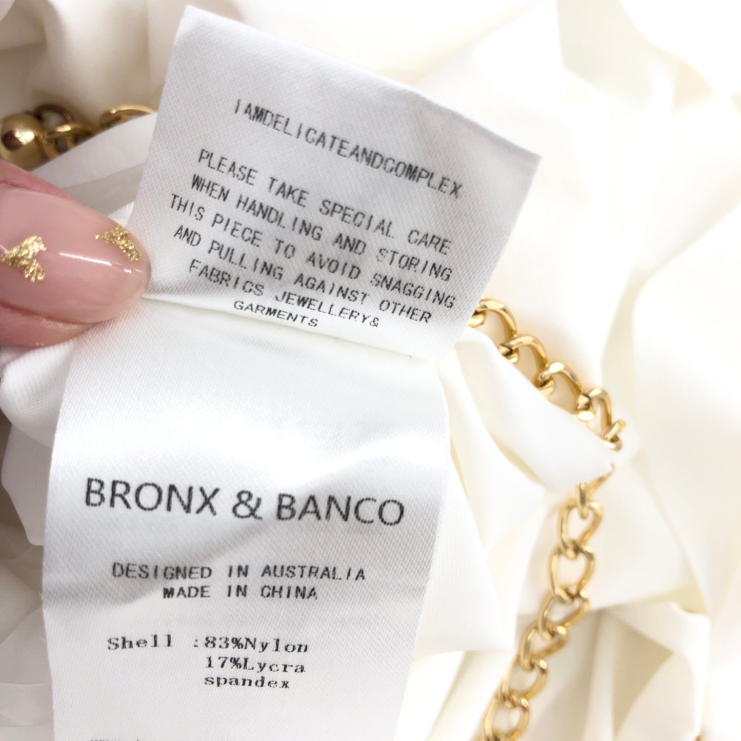 Bronx and Banco Jamilia Dress in White XS