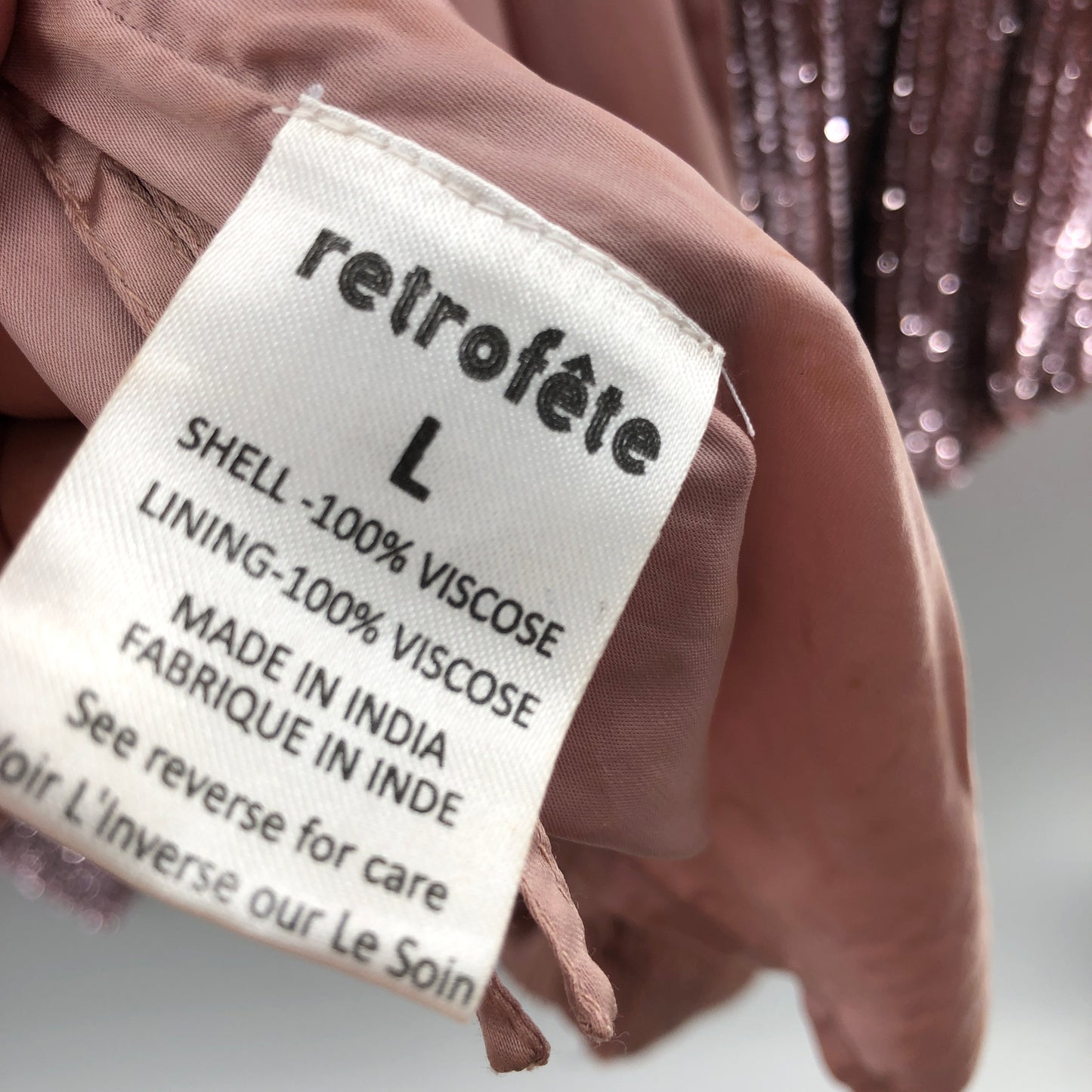 retrofete Gabrielle Robe Dress in Dusty Rose