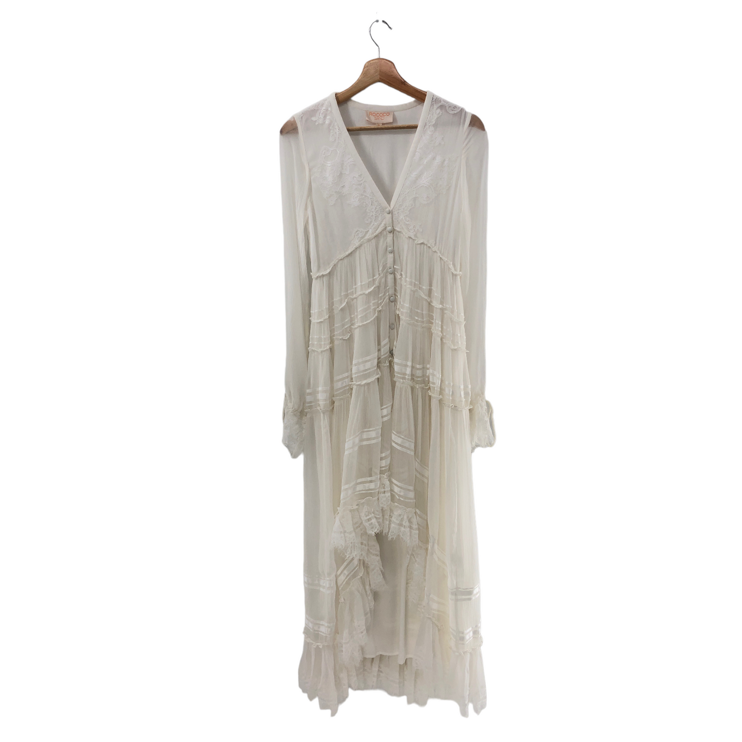 ROCOCO SAND High Low Long Dress in White