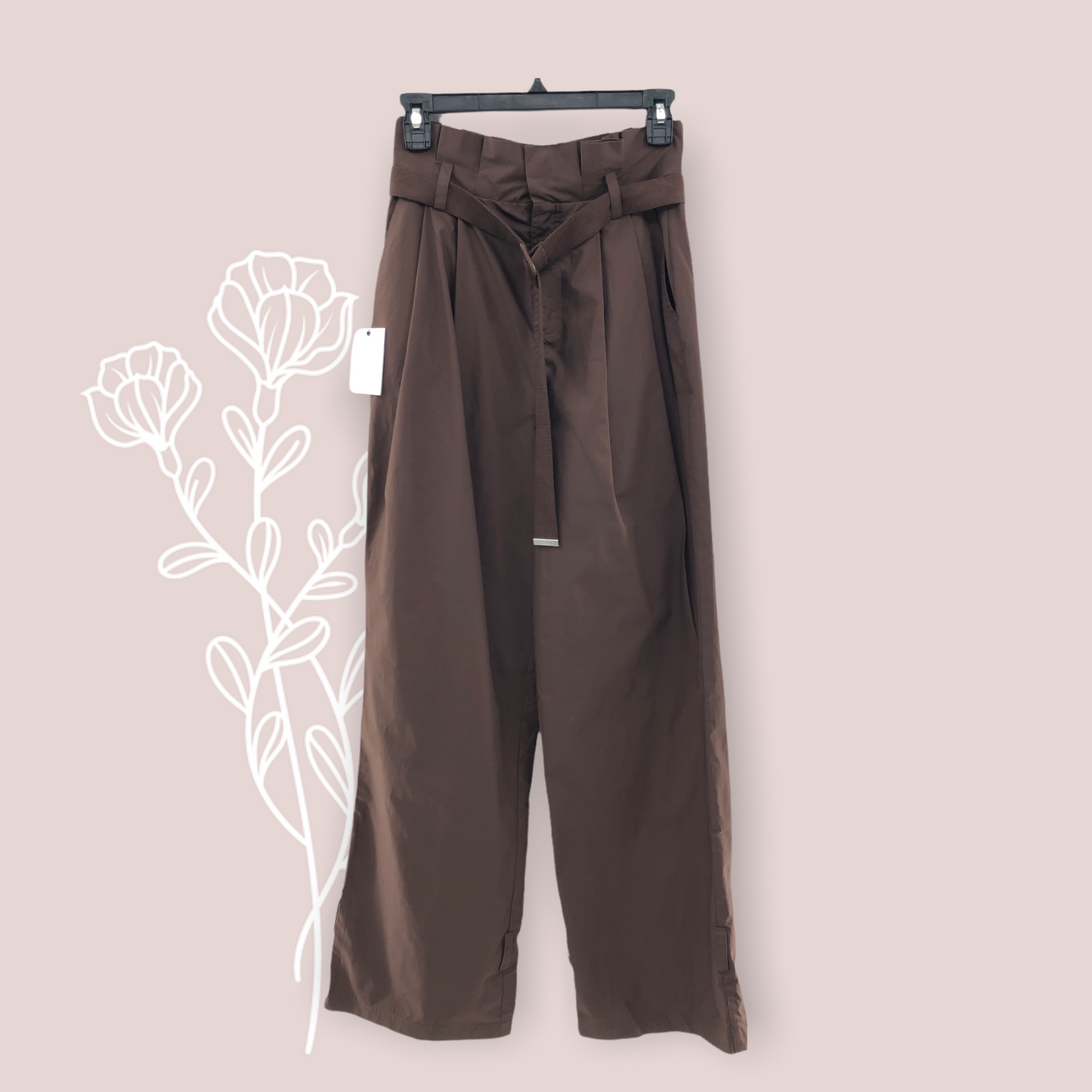 The Virgil Pant in Chocolate BrownL'Academie Wide Leg Small