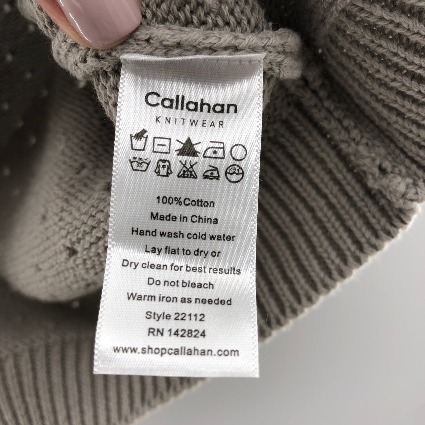 Callahan Knitwear Genny Cardigan Top in Grey