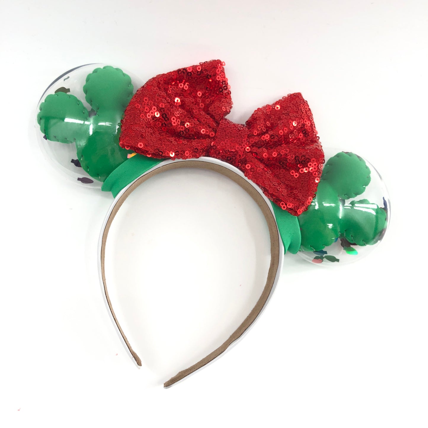 Christmas Confetti Balloon Ears Green/Red