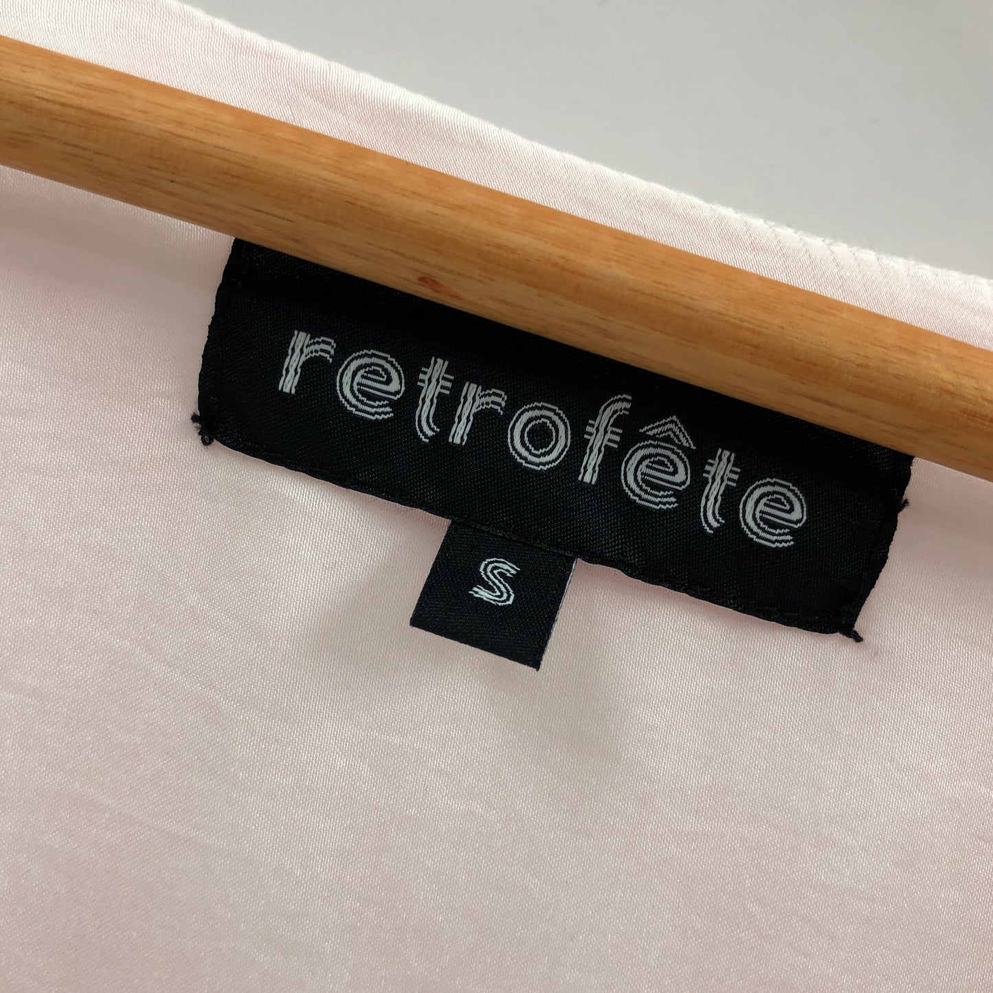 Retrofete Gabrielle Robe Dress in Marble Pink Small